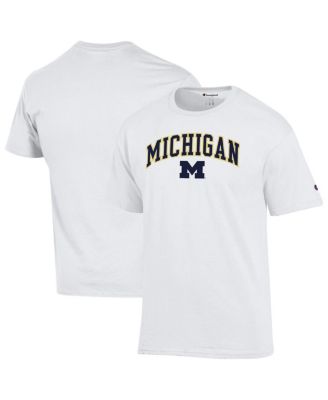 Champion - Men's&nbsp;White Michigan Wolverines Arch Over Logo T-Shirt