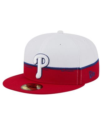 New Era - Men's Red/White Philadelphia Phillies Paint Stroke 59FIFTY&nbsp;Fitted Hat