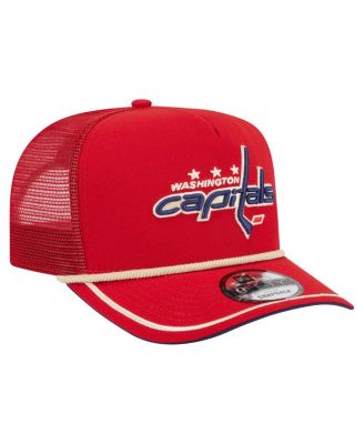 Men's Red Washington Capitals Vintage Team Rope A-Frame 9FIFTY Snapback Hat