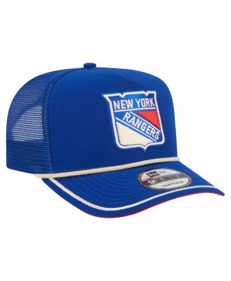 Men's Blue New York Rangers Vintage Team Rope A-Frame 9FIFTY Snapback Hat