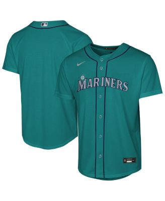 Nike - Big Boys and Girls Aqua Seattle Mariners Alternate Replica Jersey