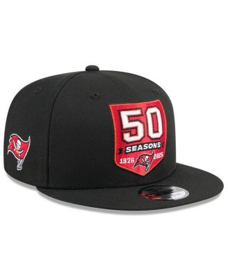 New Era - Men's Black Tampa Bay Buccaneers 50th Anniversary 9FIFTY Snapback Hat