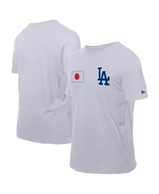 New Era - Men's White Los Angeles Dodgers Japanese Flag T-Shirt