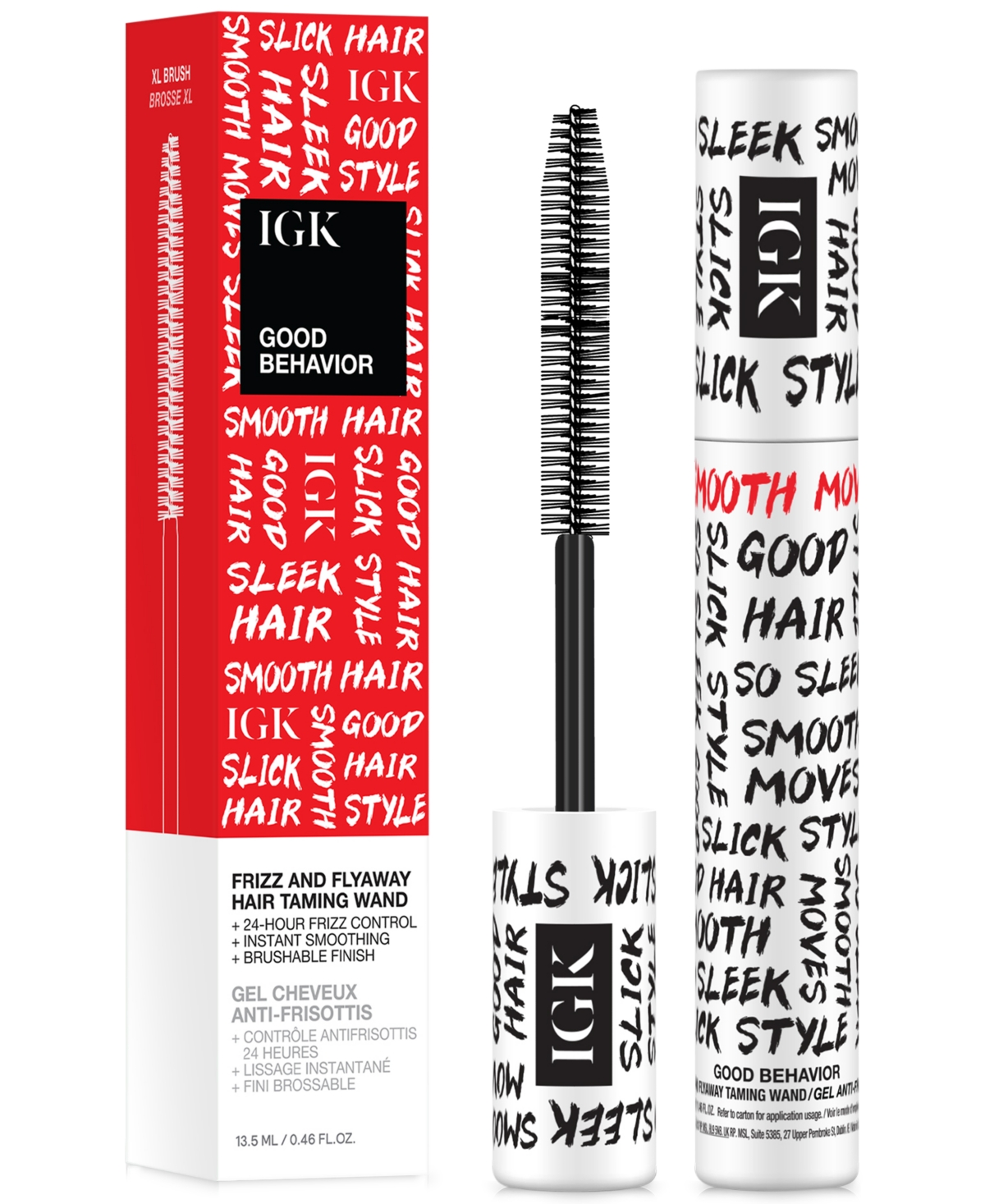 Igk Hair Good Behavior Frizz & Flyaway Hair Taming Wand, 0.46 oz.