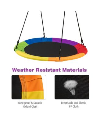 40'' 770 lbs Flying Saucer Tree Swing Kids Gift w/ 2 Tree Hanging Straps