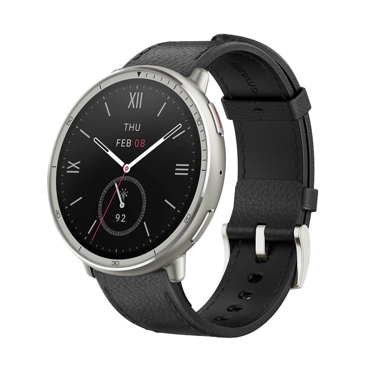 Active 2 Smart Watch - Black Leather Premium Version - Black