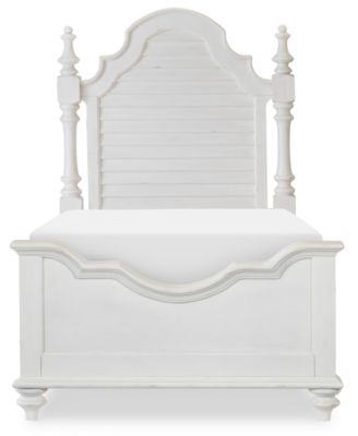 Furniture - Mandeville Twin Louvered Bed.