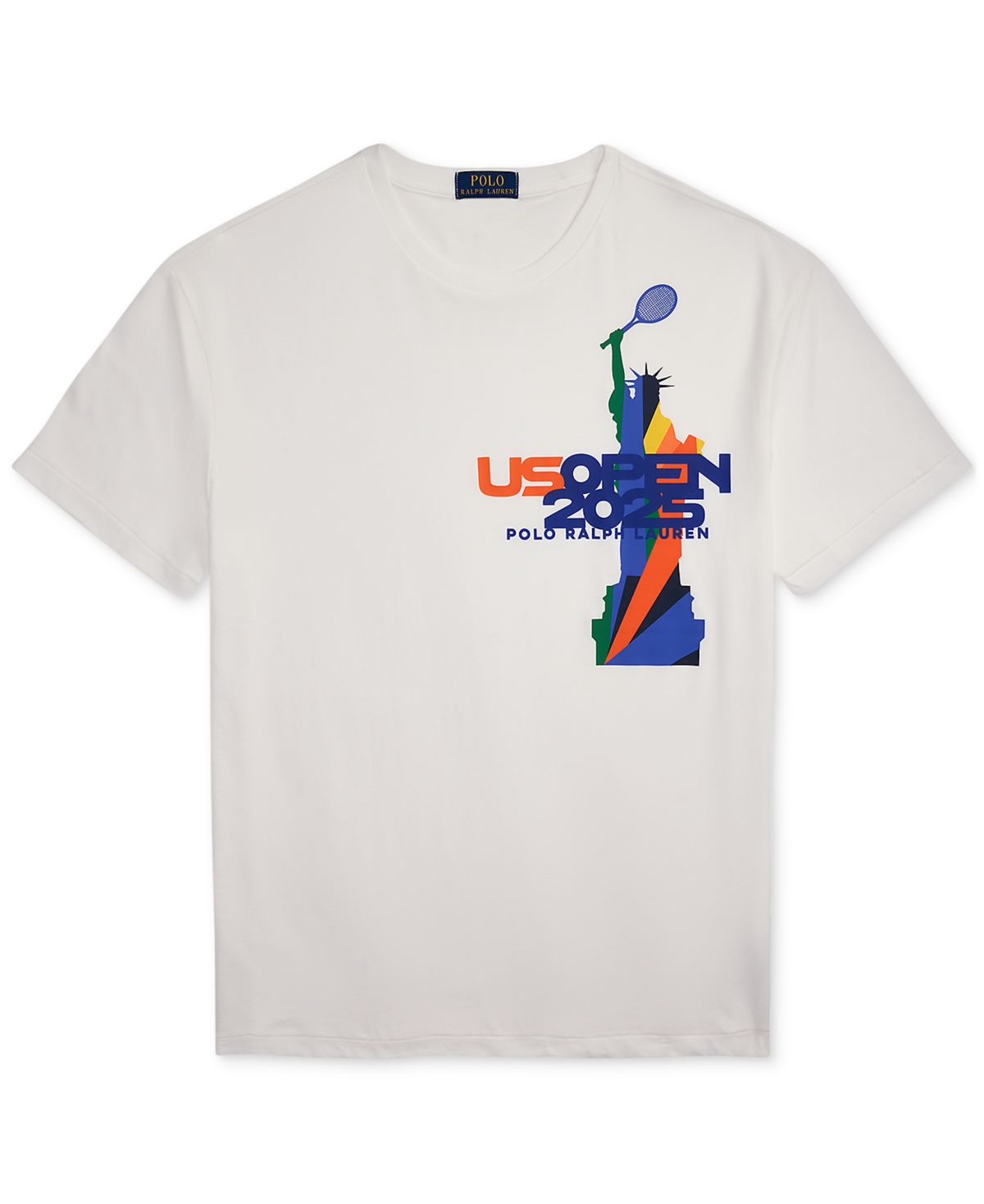 Polo Ralph Lauren Unisex Us Open Classic-fit Jersey T-shirt In White