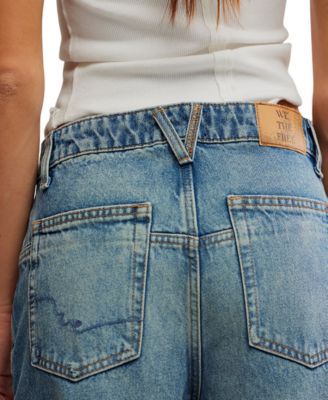 Women's Deep Trance Boyfriend Cut Cotton Jeans