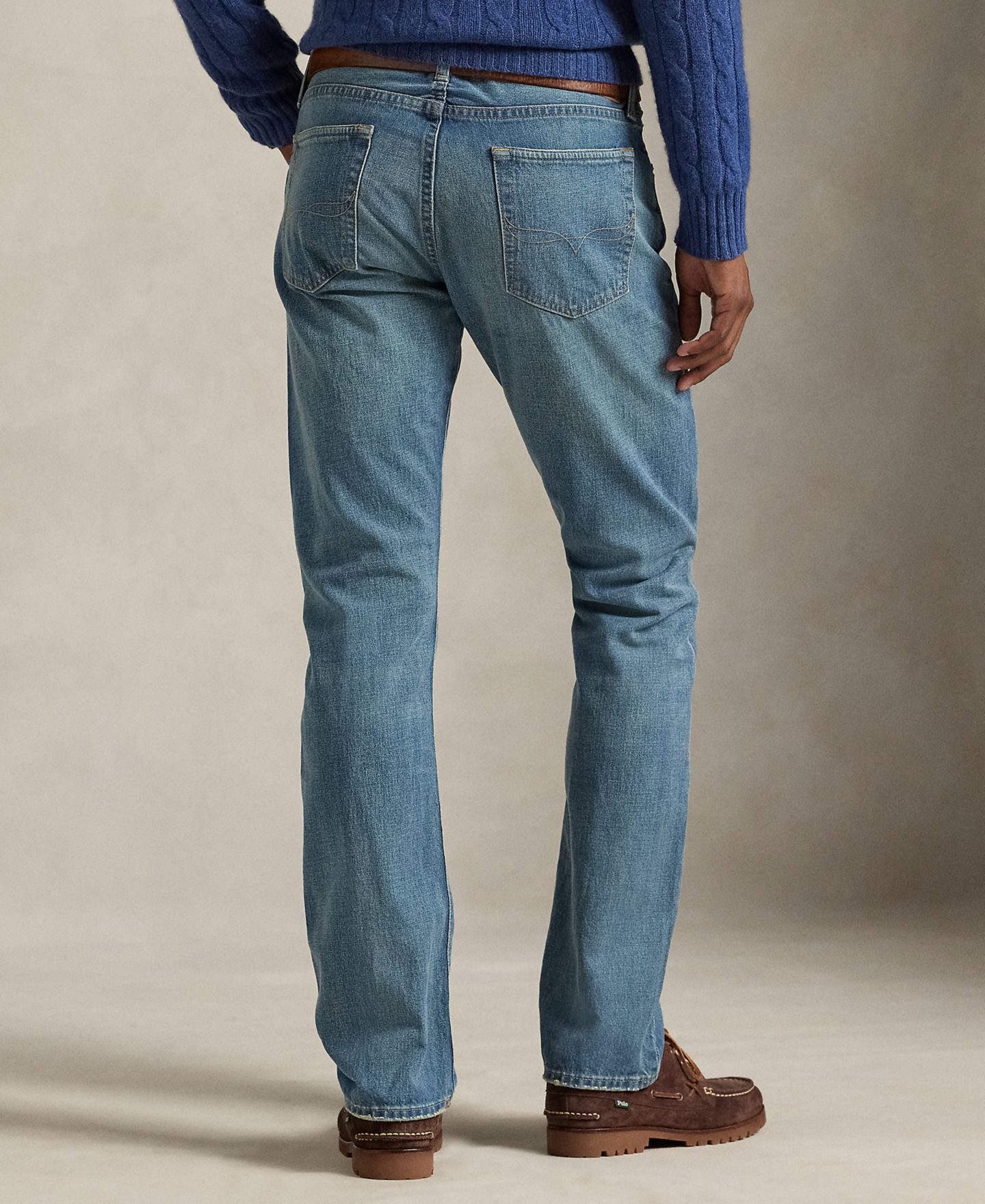 Мужские джинсы Polo Ralph Lauren Varick Slim Straight Indigo-Dyed, цвет: Robinson — фото 2