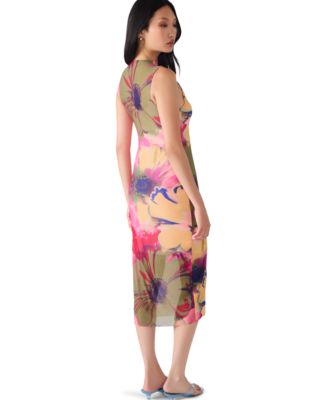 Women's Sidra Floral Mesh Midi Dress