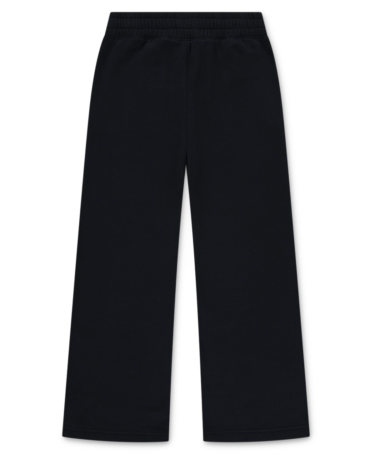 Abercrombie Girls Essential Fleece Wide-leg Pants In Black