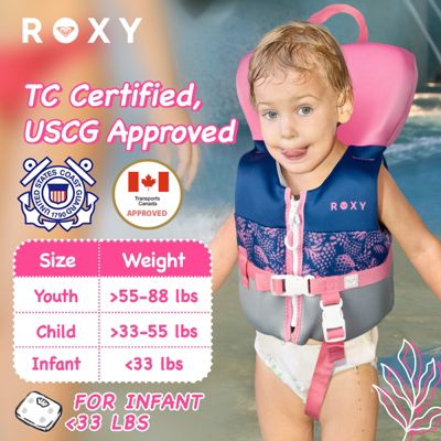 Daily CGA Life vest, PFD for kids with Quick Release Belts and Adjustable Leg Strap