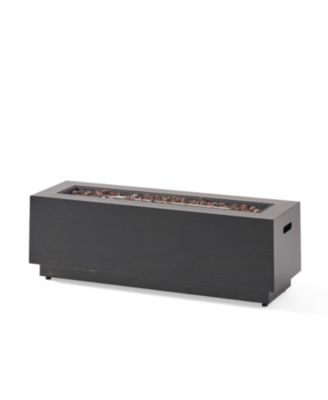 40" Outdoor 50,000 BTU Rectangular Iron Propane Fire Pit