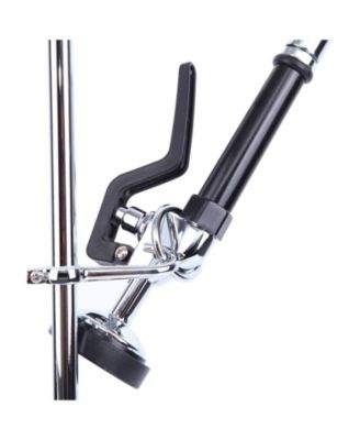 Commercial Restaurant Pull Down 2-Handle Wall Mount Pre-Rinse Spray Utility Kitchen Faucet in Polished Chrome