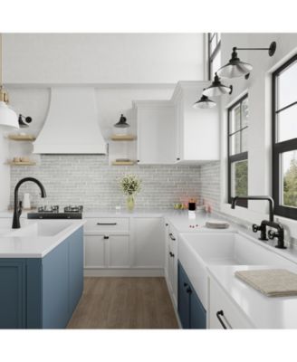 2-Handle 2 Holes Deck Mount Modern Kitchen Faucet With 360 ° Swivel Spout