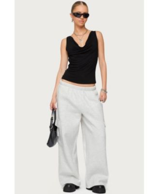 Women's Wide Leg Cargo Sweatpants
