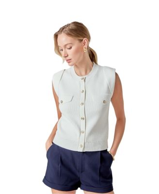 Women's Button-Up Sweater Vest