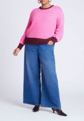 Women's Contrast Rib Sweater