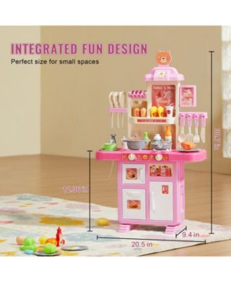 Kids Kitchen Playset with 48 Piece Pretend Cooking Accessories for Imaginative Play