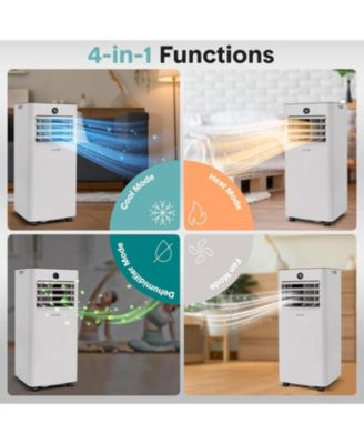 Portable Air Conditioner & Heater - 8000 BTU (ASHRAE) Compact Home A/C Unit with Cooling and Heating, Includes Window Mount Kit