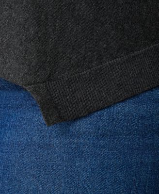 Plus Size Asymmetric-Hem Tunic Sweater