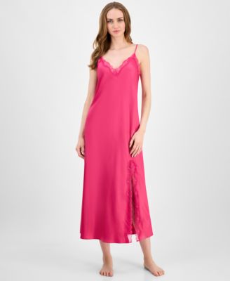 I.N.C. International Concepts - Women's Lace-Trim Satin Nightgown