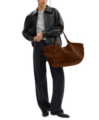 【COACH】最新作★Gramercy スエード トートバッグ COACH Suede Gramercy Tote - Macy's