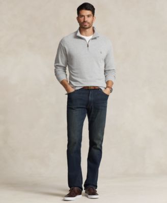 Men's Big & Tall Estate-Rib Quarter-Zip Pullover Sweater