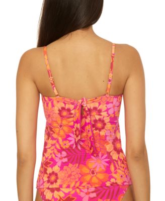 Women's Copacabana Printed Bandeau Tankini Top