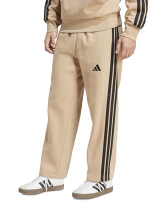 Men's Wide-Leg 3-Stripes Fleece Pants