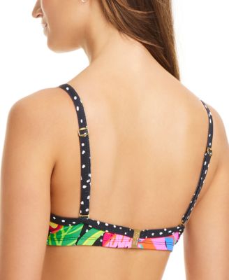 Women's Extra Bold Printed Bra-Style Bikini Top