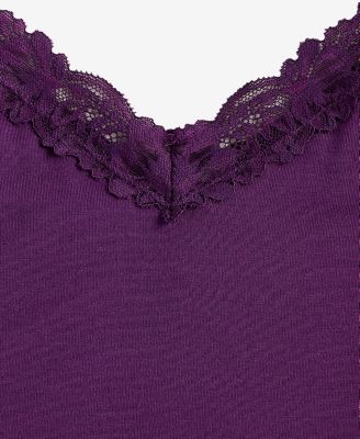 Women's Lace-Trim Knit Nightgown, Exclusively at Macy's