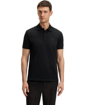 Hugo Boss - Men's Jacquard Body-Mapping Cotton Polo Shirt