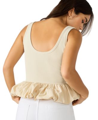 Women's Jess Mixed-Media Top