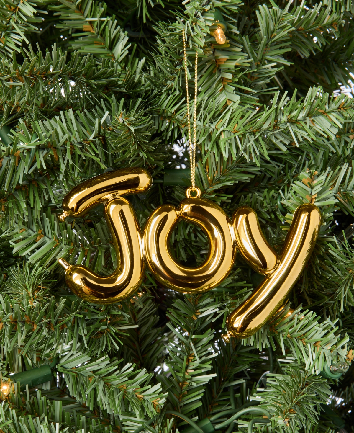 Holiday Lane Merry Magic Gold Balloon Joy Ornament, Macy's Exclusive In Multi