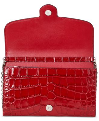 Adair Croc-Embossed Leather Small Crossbody