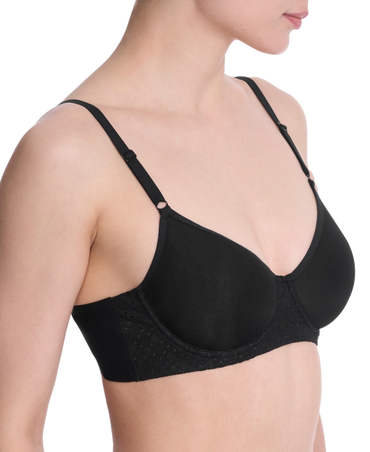 Natori Women's Harmony Back Spacer Underwire T-shirt Bra 721347 In Black