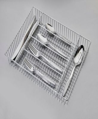 Anona 42-Pc. Flatware Set with Wire Caddy, Service for 8