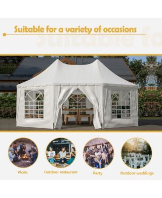 20x15 FT Heavy Duty Party Tent - White Wedding & Event Shelter
