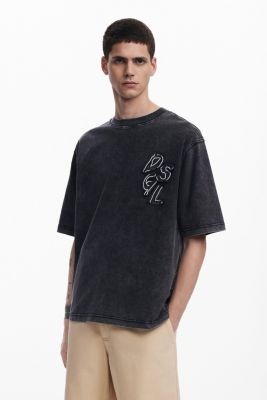 Men's Denim T-shirt Mickey Mouse