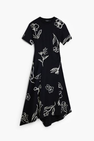 desigual asymmetric floral dress Desigual Women's Asymmetric floral dress