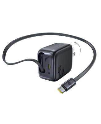 Baseus Enercore with Single Retractable USB-C Cable Charger 45W