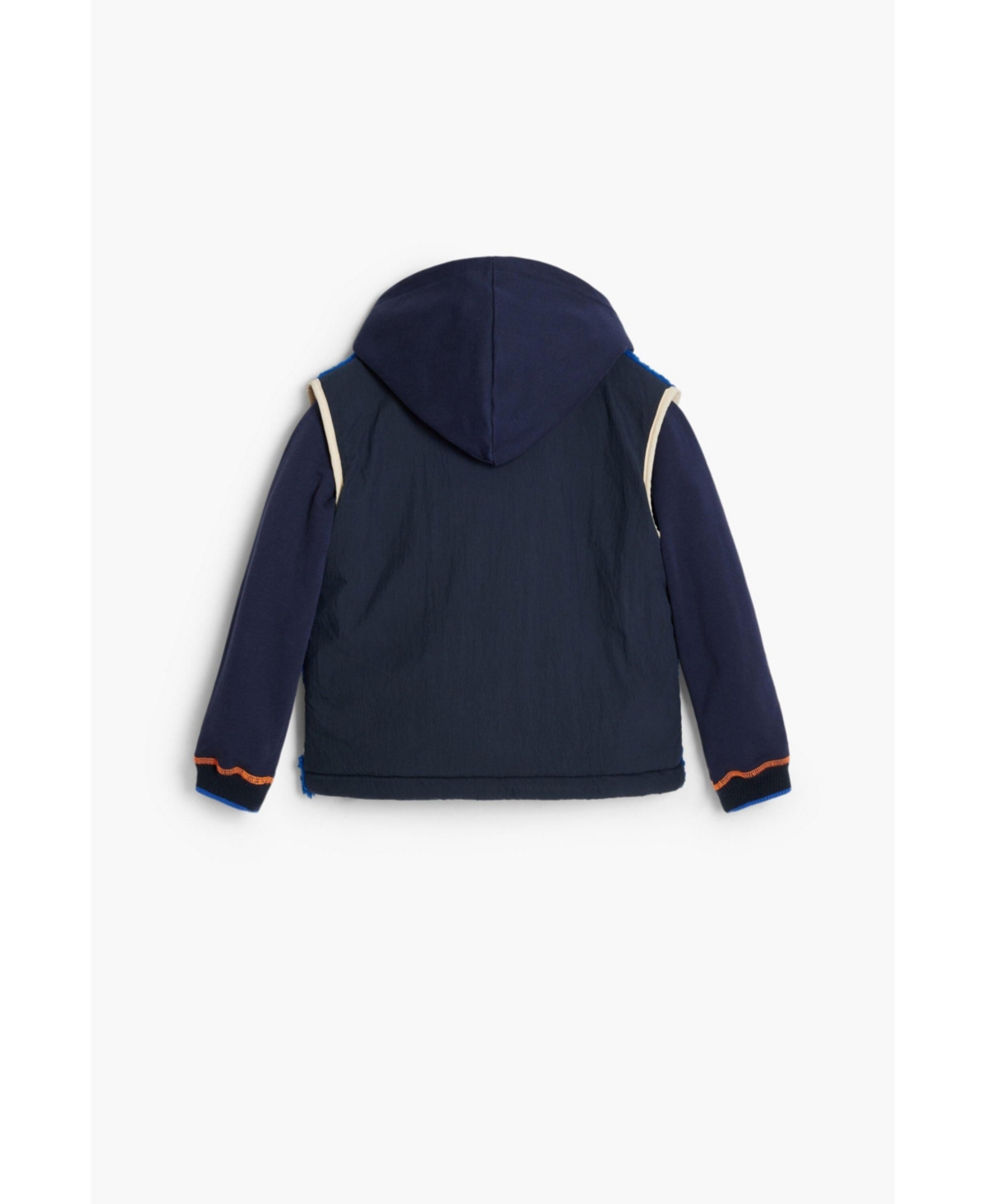 Desigual Boys Boys's Detachable Shearling Jacket In Blue