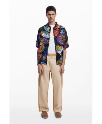 Men's Short-sleeve shirt with fruits