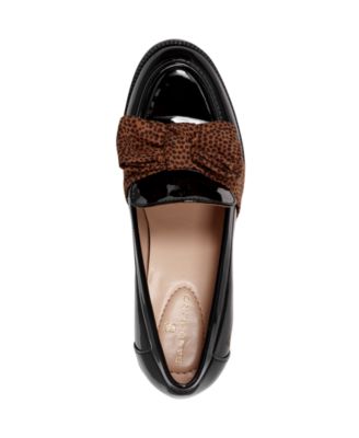 Women's Korrar Bow Stacked Block Heel Loafers