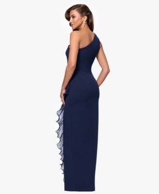 Petite Sleeveless One-Shoulder Sheath Dress