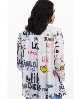 Women's Cotton shirt with letters