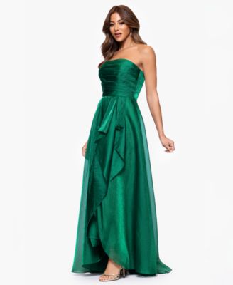 Petite Sleeveless Organza Ball Gown