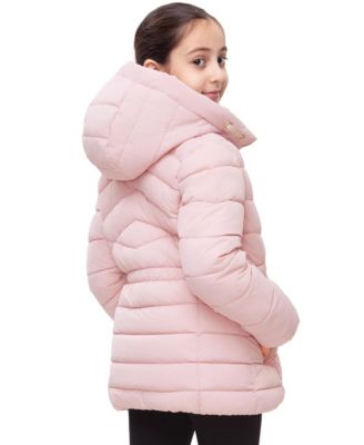 Girls Shower Resistant Puffer Jacket Coat 4-18